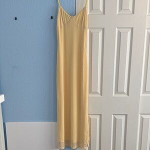 SHEIN Light Yellow Maxi Dress
